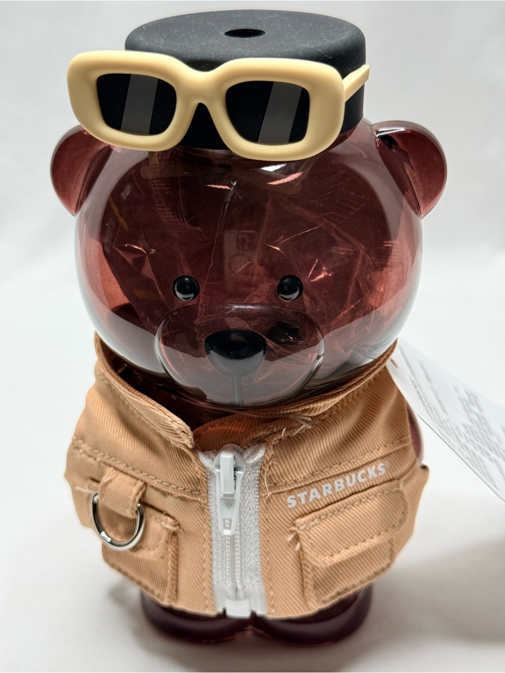 Starbucks Shanghai 2026 Bearista Bear Glass Cup - NWT Rare Asia Exclusive